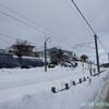 秋田市街　雪景色（秋田県秋田市）