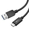 バッファロー USB Type C ケーブル USB-C & USB-A 1.0m 【 USB 3.2 (Gen1) 規格対応 】 充電 データ転送 スマホ タブレット ブラック BU3AC10BK/N