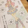 その２）ポリクロモスであいねちゃん　100均アイカツ!塗り絵より