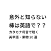 カタカタ母音で聴いてみよう ～英単語・果物20選～