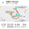 今日のランニング～４月１７日～