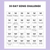 30DAY SONG CHALLENGE、30日間も続く気がしないので一気にやる。(前編)