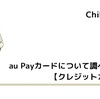  au Payカードについて調べてメリットみた【クレジットカード】