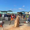 古殿町チェンソーアート文化祭2022　カービングショウ