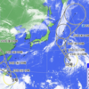 台風9号台風10号発生予想進路図！ダブル台風は日本への影響は低い