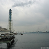 大黒大橋から横浜火力発電所を写す