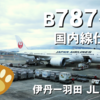 【787】すっかりJAL国内線に仲間入りした新時代の飛行機｜伊丹ー羽田 JL124