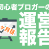 【初心者の運営報告】ブログ運営一ヶ月目！運営報告するよ！PVは？人気記事は？