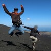 船と原付で行く伊豆大島【３】裏砂漠・筆島・地層大切断面