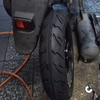 ＃バイク屋の日常　＃スズキ　＃レッツ４　＃タイヤ交換　＃ＣＡ４６Ａ　＃スリックタイヤ