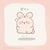 驚くうさぎ