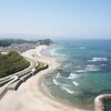 ３６位　福島県　塩屋崎から北側に延々と続く夏のビーチ