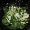  青梗菜とホタテのミルク炒め煮