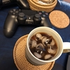 アイスコーヒーとDUALSHOCK4