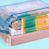 「軽量で便利！A4メッシュケースで文房具から書類までスッキリ収納」