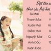 Đặt tên cho con sinh vào mùa Xuân