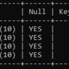 XamppでインストールしたMySQLでテーブルを作った。