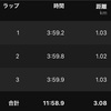 3,000m×3【2022/10/05夜ラン】