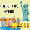 【8/8 NY時間】ユーロ円の１時間足レンジブレイクに注目！！