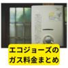 エコジョーズへ交換→ガス料金の変化【まとめ】