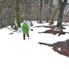 大寒のカヤハゲ遊山　雪の涯