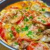 【レシピ】とろーりチーズが絡むからむ♬ひき肉のトマト炒め♬