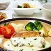 ♪チーズソースのチキンソテー＆白菜のサラダ♪
