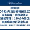 【令和8年度診療報酬改定】周術期等・回復期等の口腔機能管理｜150点の新区分と歯周病管理の対象拡大
