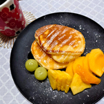 休日朝食を楽しむ