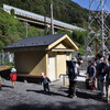 子連れ山行　影信山で餅つき