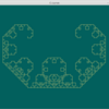 L-system で描いた再帰曲線の例