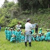 角間の森の幼稚園でハグしたよ