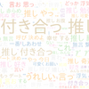 　Twitterキーワード[#推しに告白してみた]　08/22_18:00から60分のつぶやき雲