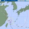 接近中の台風12号は中国の沿岸を通りそうなんだけど