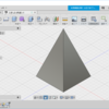 Fusion360で4角錐をつくる