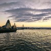青森港へ夕日を見にランニングにいってみた。（青森市安方２丁目）