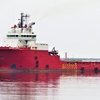 ガス田掘削調査に関係する船か？