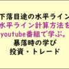 日経平均の下値目途を計算する参考youtube番組：投資トレードの時短学習おすすめ4選202404_2