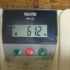 今朝の体重