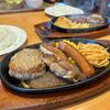 ステーキ宮 高浜店 ランチメニューはお得なスープ/サラダバー付き。スペシャルトリオランチを堪能！　