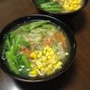 糖質0g麺で野菜たっぷりラーメンを作った。