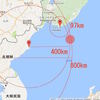 北朝鮮のミサイル（5月14日05時27分）は日本海のどこに落下したのか？地図に描いてみた。【改訂版】