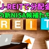 【たっつんのREIT紹介メモ📝】来年の新NISA候補たち『２』【J-REITで分配金】