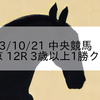 2023/10/21 中央競馬 東京 12R 3歳以上1勝クラス
