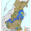 埼玉県と千葉県のセシウム沈着量