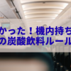 知らなかった！機内持ち込み時の炭酸飲料ルール