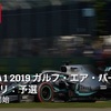 【ネタバレアリ】『F1 2019 ガルフ エア バーレーンGP予選』を観た話。