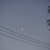 夕方の飛行機雲。
