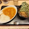 日本橋のよもだそばでカレーとたぬきに春菊天を食べました