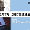 4901富士フイルムホールディングス（株）株主優待　ーゴルフ関連株主優待